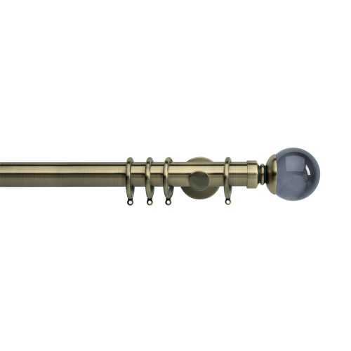 Neo Premium Smoked Ball Pole - Spun Brass