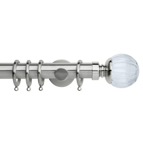 Neo Style Clear Pumpkin Pole - Stainless Steel