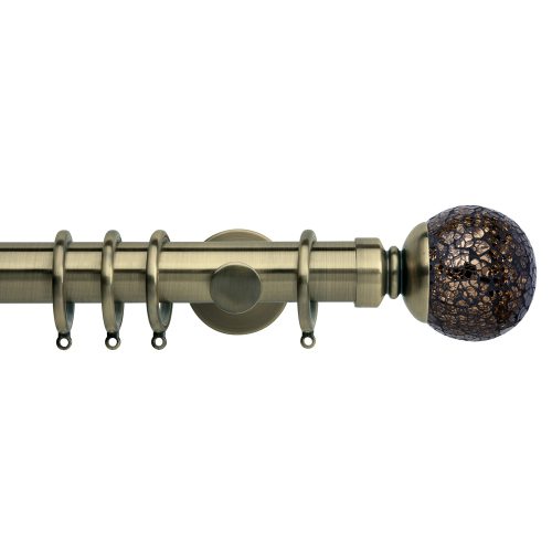 Neo Style Mosaic Ball Pole - Spun Brass
